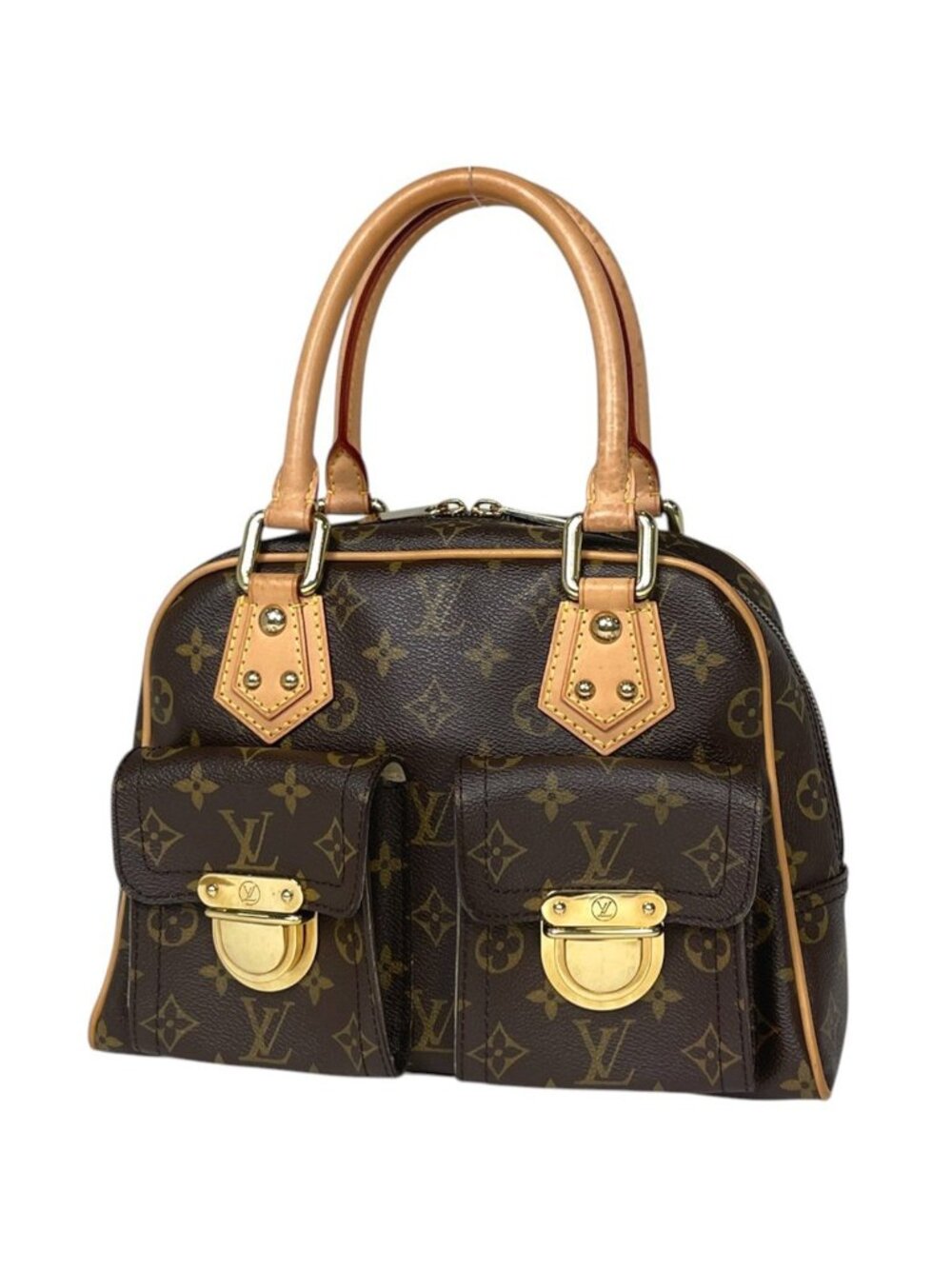 Louis Vuitton Manhattan PM Handbag Monogram Brown